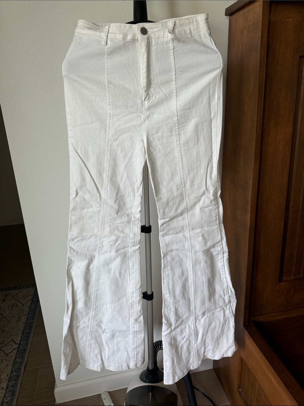 Flying Tomato White Boot Cut Flare Pants